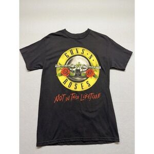 Guns N Roses Graphic Short Sleeve T Shirt - Black - 100% Cotton - Size XL